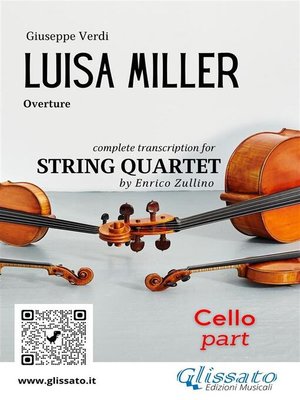 cover image of Cello part of "Luisa Miller" for string quartet